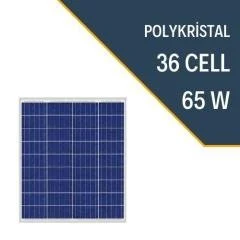 LEXRON 65W POLYKRİSTAL GÜNEŞ PANELİ