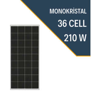 LEXRON 210W MONOKRİSTAL GÜNEŞ PANELİ
