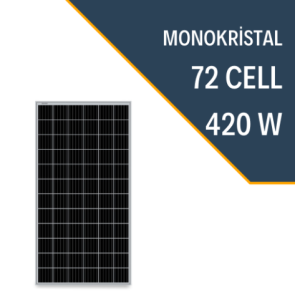 LEXRON 420W MONOKRİSTAL GÜNEŞ PANELİ